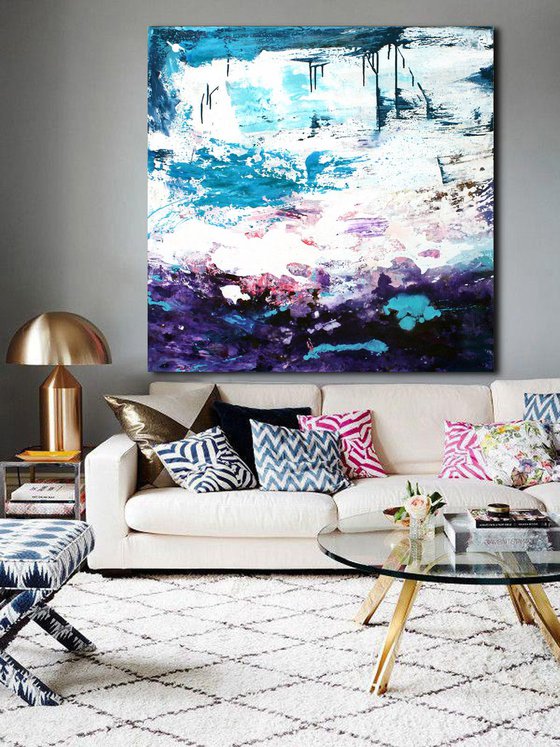 Norway, large abstract painting