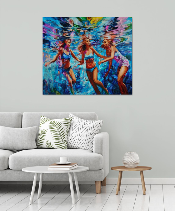 Floating silhouettes