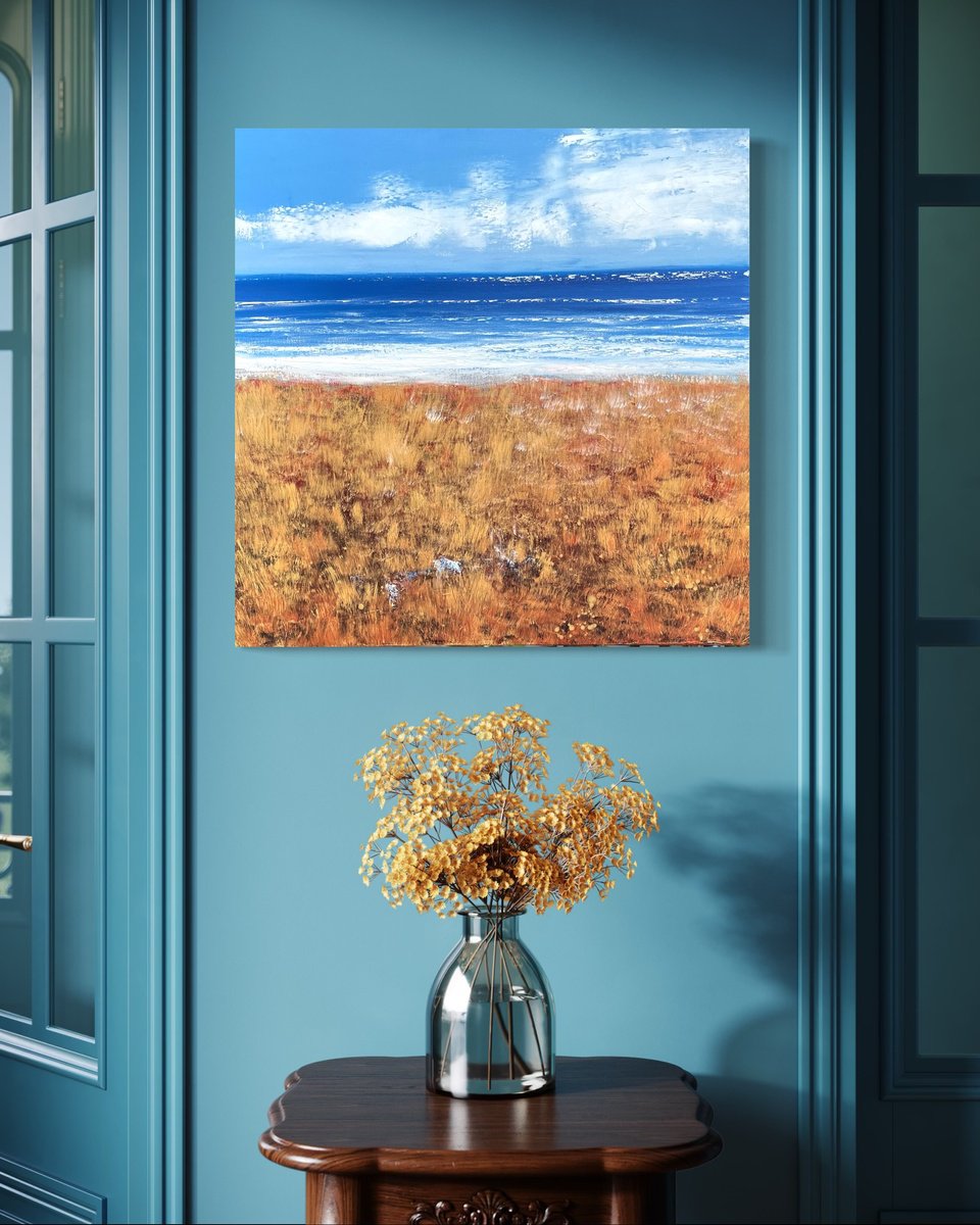 Fields Of Gold By Laure Bury, 20 X 20, Artwork For Sale On Artfinder