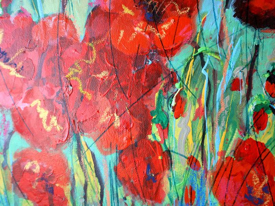 Poppies Red