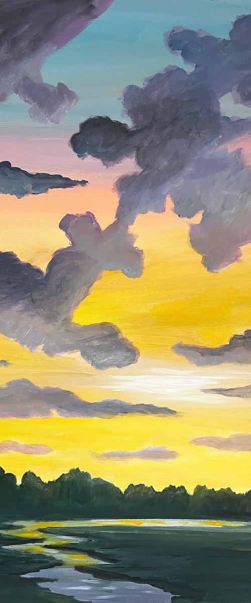 Sunrise Clouds by Aisha Haider