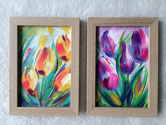 Diptych "Spring memories"