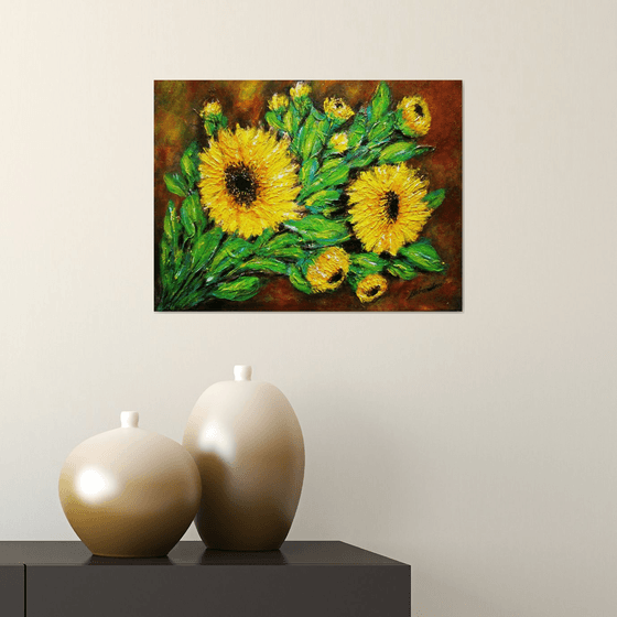 Still life with sunflowers 2