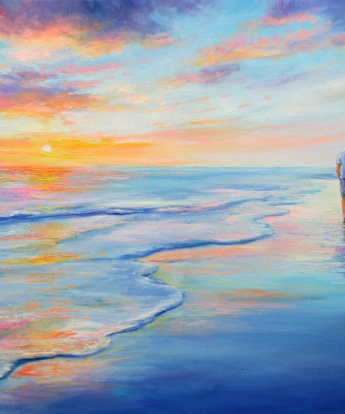 Beach Walk by Behshad Arjomandi