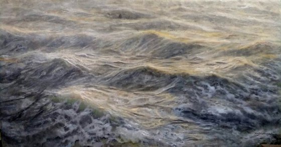 Waves3, 55x28 in