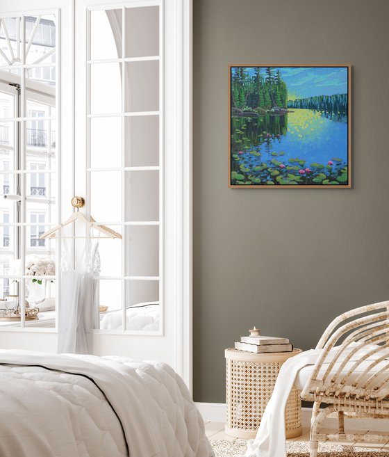 Lake with Water Lilies