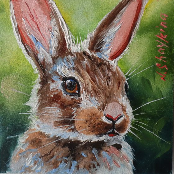 Bunny Miniature Painting