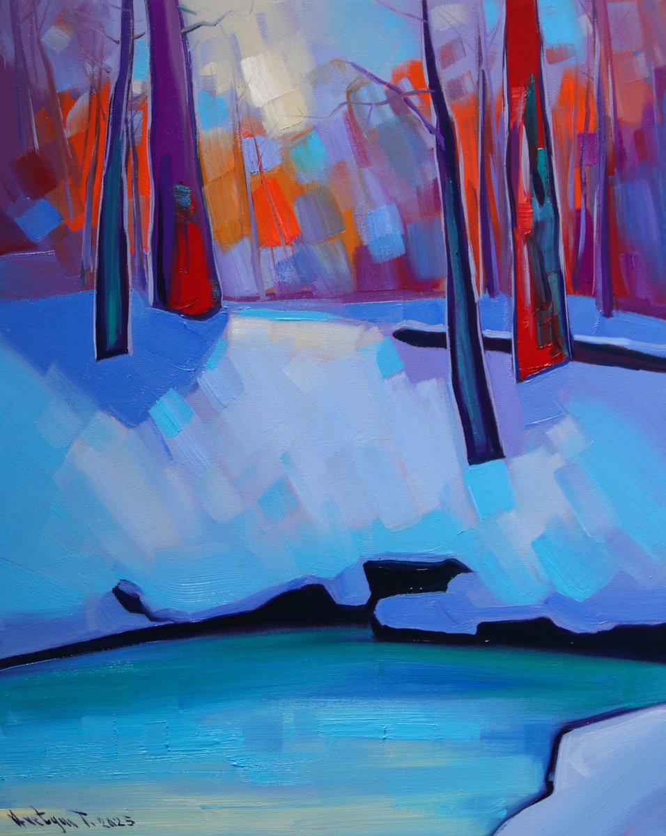 Winter Day By Tigran Avetyan, 16 X 20, Artwork For Sale On Artfinder