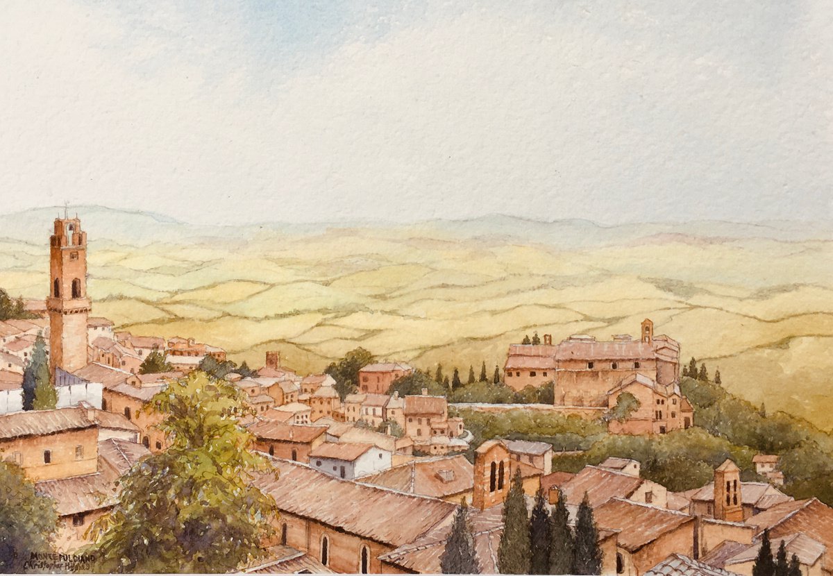 Montepulciano.Tuscany by Christopher Hughes