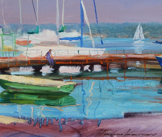 At the yacht club