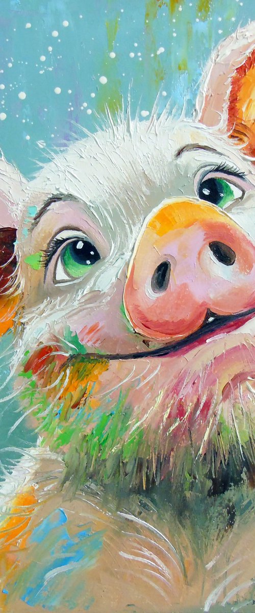 Happy Piglet by Olha Darchuk