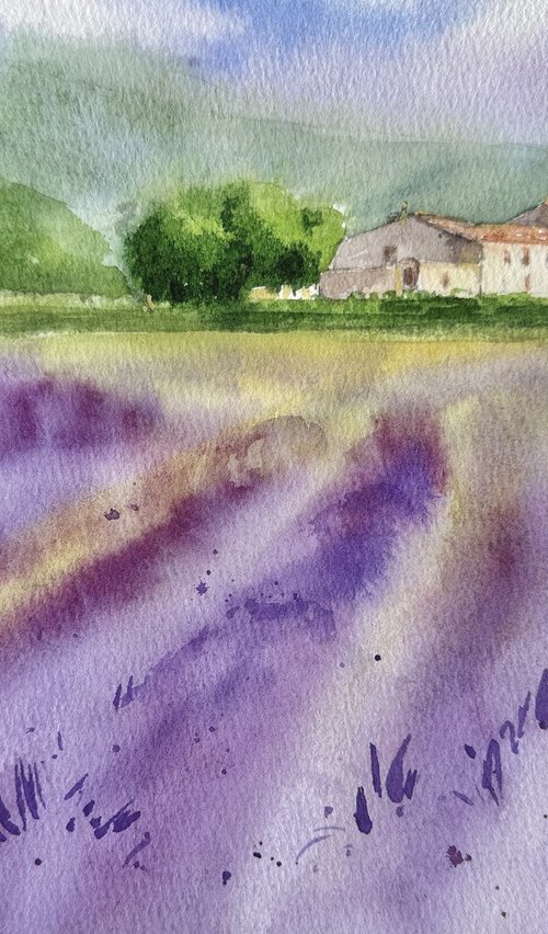 Watercolor - Provence 3 by Alla Semenova