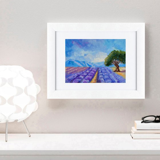 Lavender Field painting