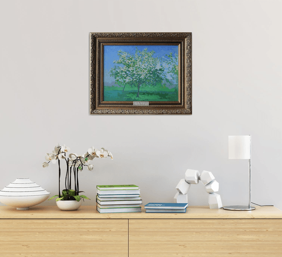 Blooming apple tree