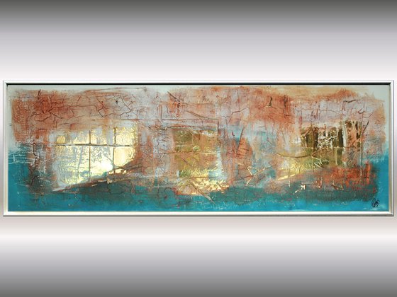 Eiszeit  - Abstract Art - Acrylic Painting - Canvas Art - Framed Painting - Abstract Painting - Industrial Art