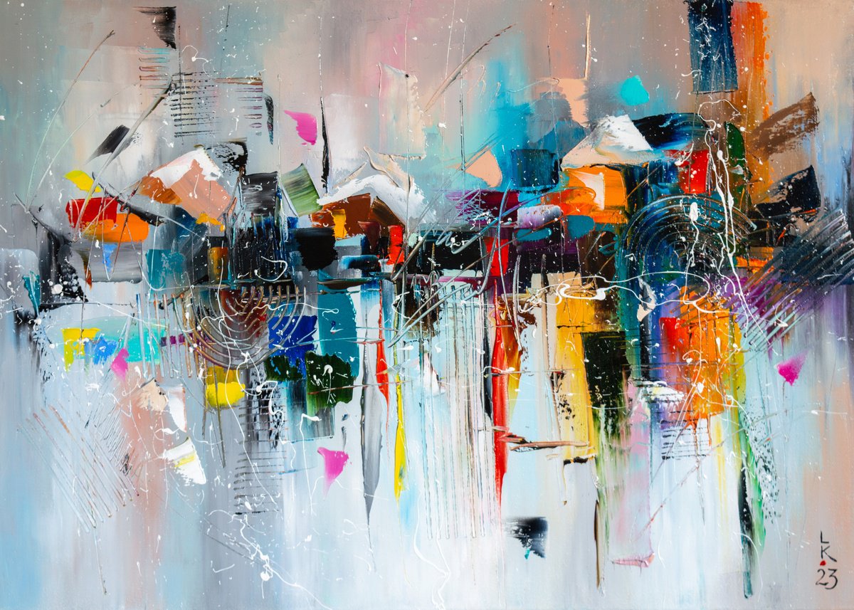Village By The Lake By Liubov Kuptsova, 28 X 20, Artwork For Sale On Artfinder
