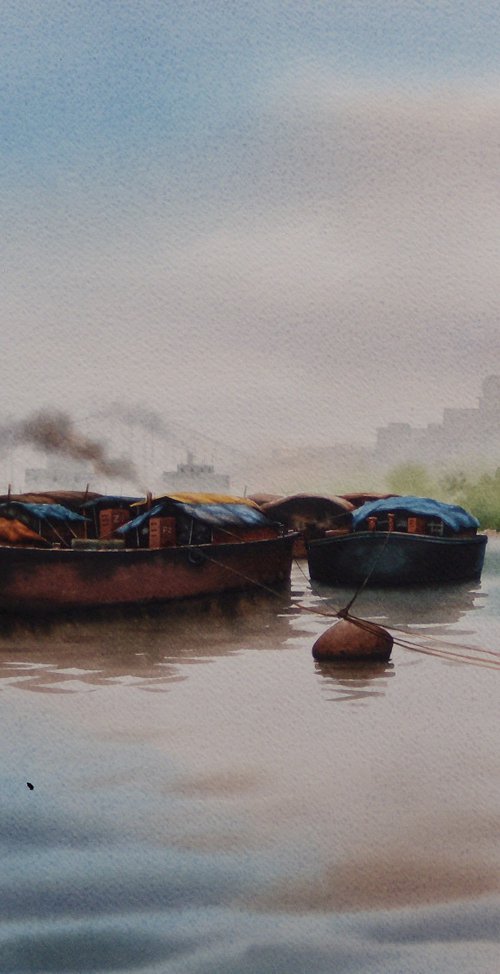 some boats by Sudipta Karmakar