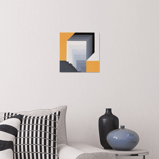 Geometric Collection - Grey & Yellow #1