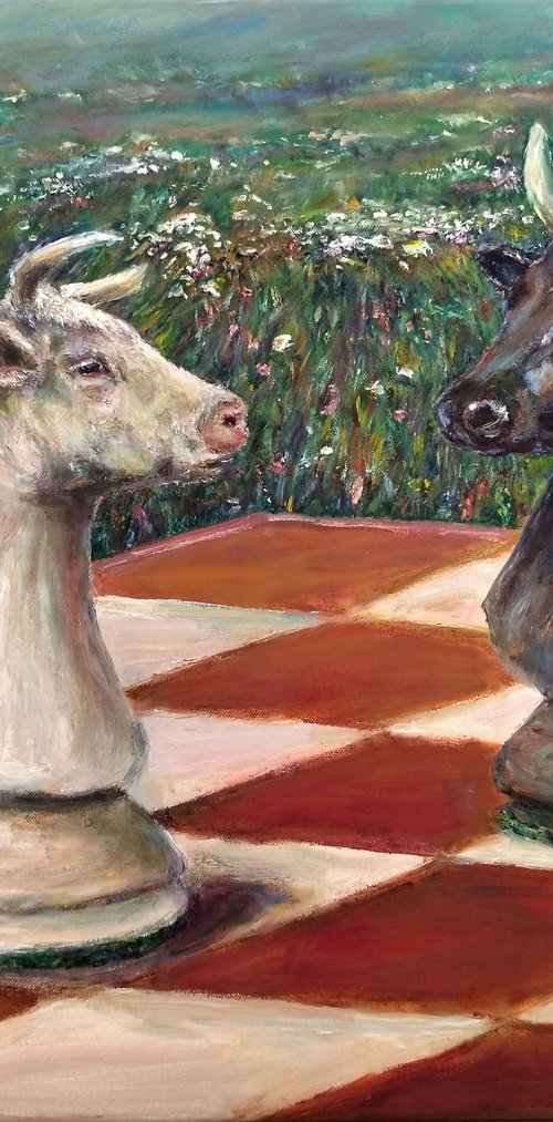 Cow Chess by Jura Kuba Art