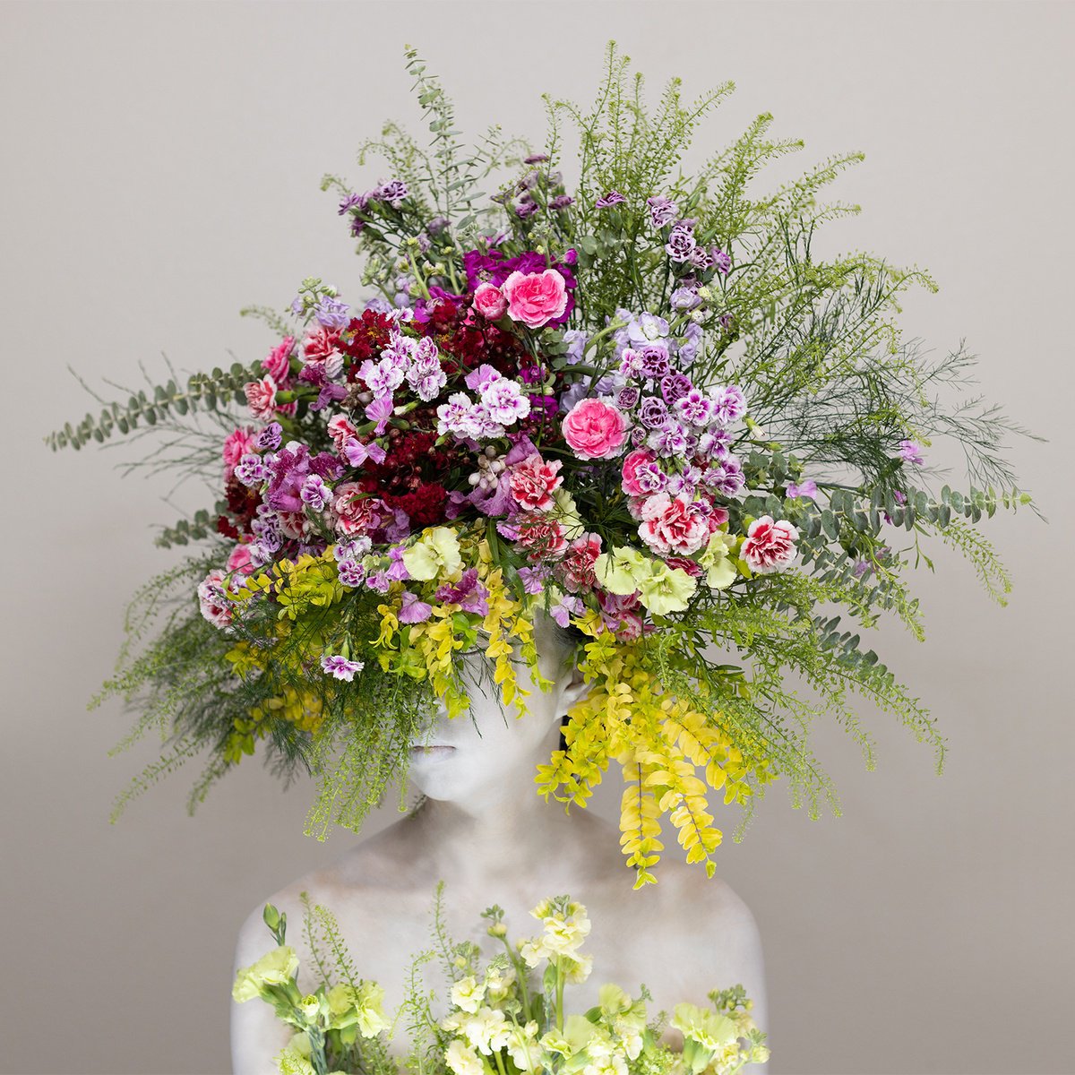 Surrealistic Botanical Photograph By Ziesook You, 20 X 20", Scent Of Austin 06182024, Original Artwork