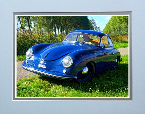 Vintage Blue Porsche