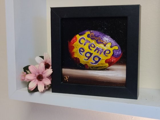 Cadbury Creme egg still life