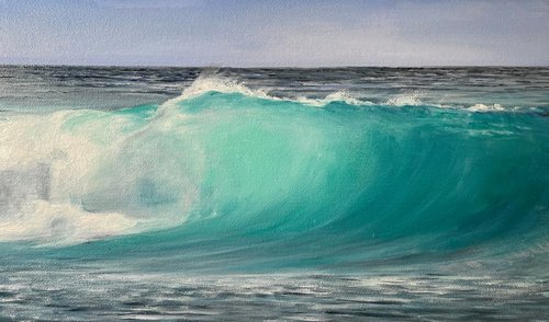 A turquoise wave by Aflatun Israilov