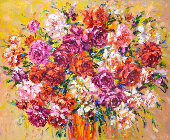 Roses for good luck.