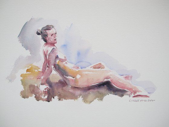 reclining female nude