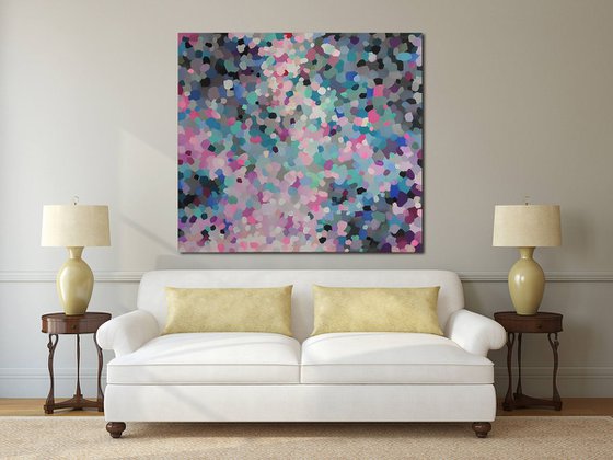 Pastel tenderness - Extra large acrylic painting