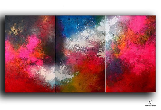 Abstract triptych / 3 in 1 / Performance N3