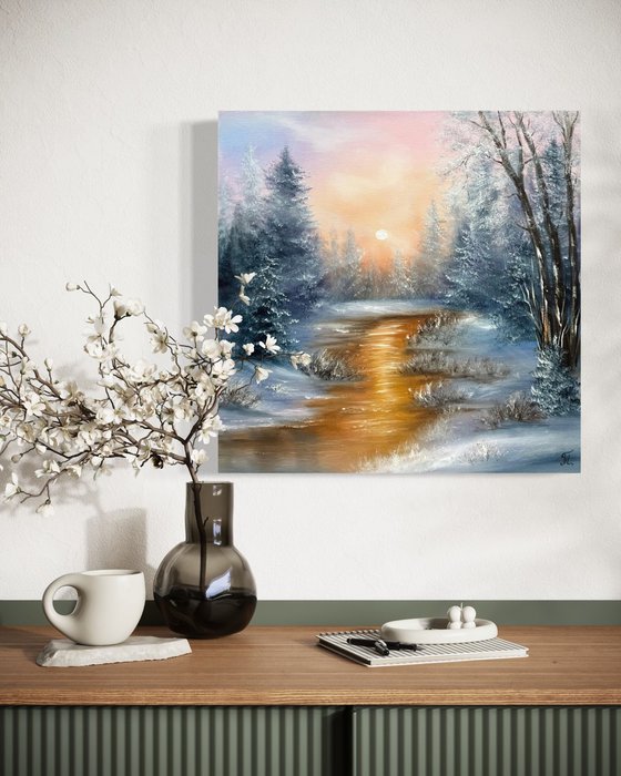 Golden Winter Stillness