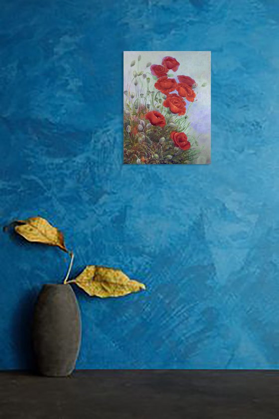 Poppies in the Wind