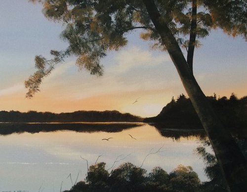 evening sunset by cathal o malley