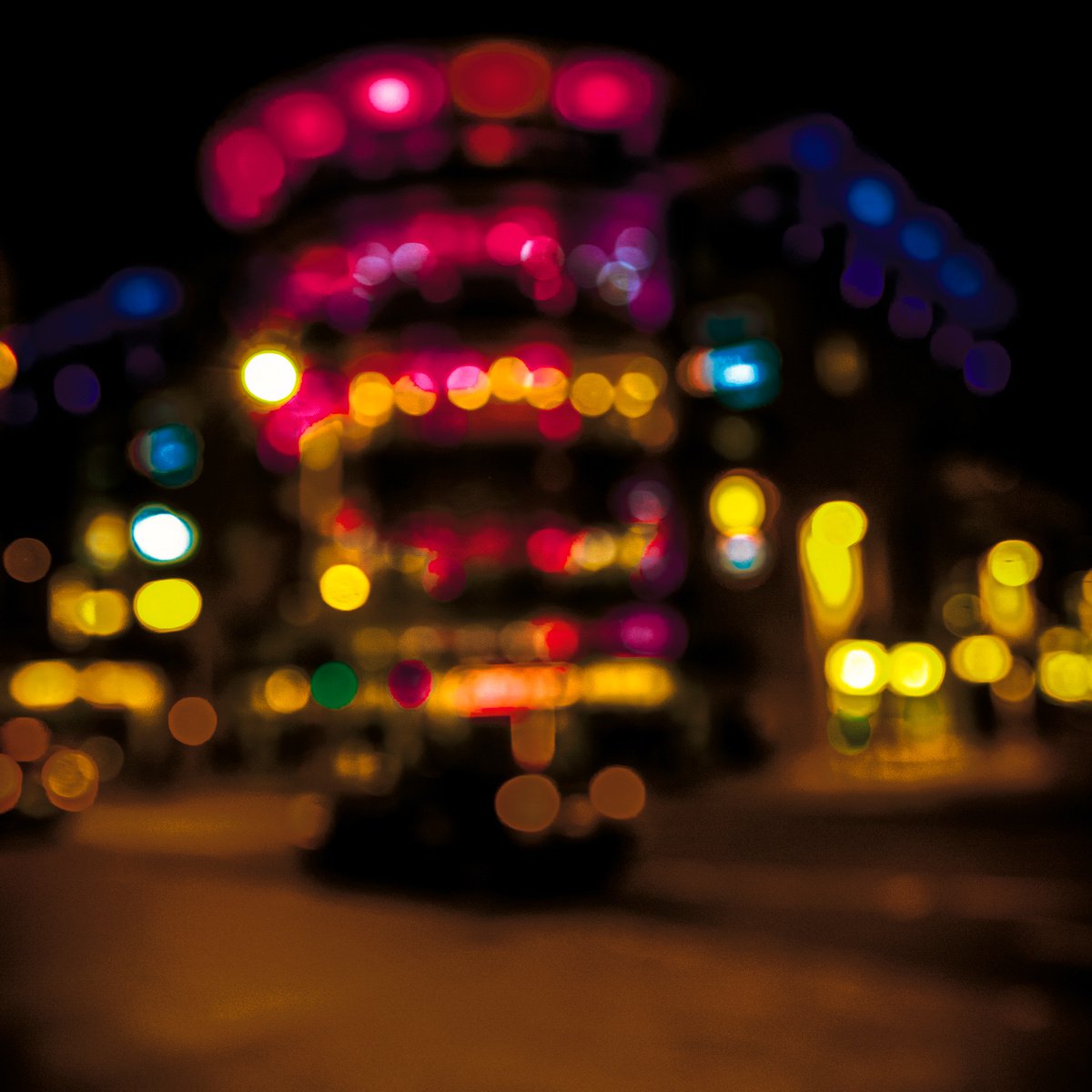 City Lights 9. Limited Edition Abstract Photograph Print #1/15. Nighttime abstract photog... by Graham Briggs