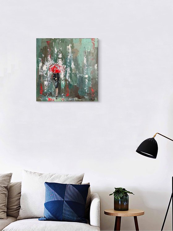 Red umbrella