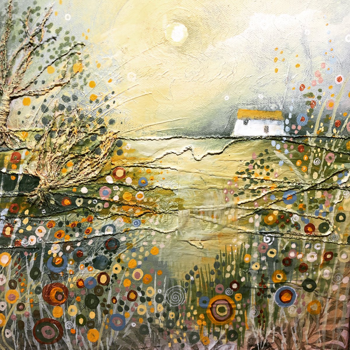 Golden glow Cottage by Carole Ann Hall