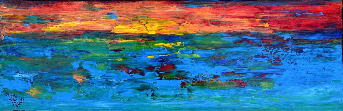 Abstract sunset by Isabelle Vobmann