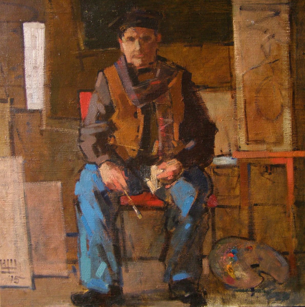 The Old Painter. Etude by Igor (Krapar) Shcherbakov