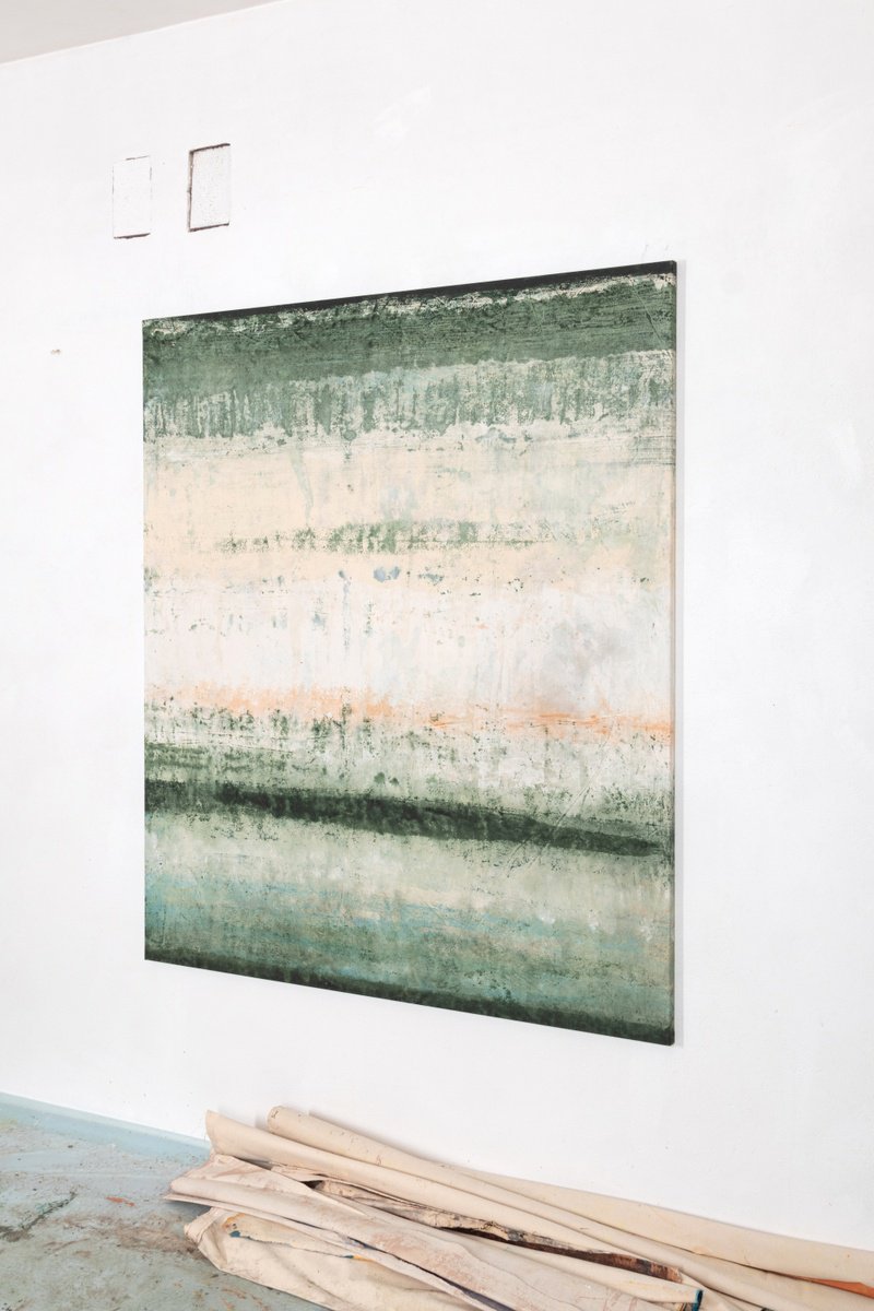 Abstract Acrylic Painting By Rokas Berziunas, 55 X 65", No. 24-104, Original Artwork