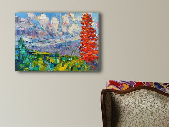 LANDSCAPE WITH RED PINE