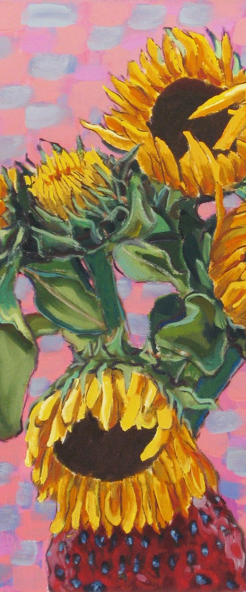 Five Sunflowers by Richard Gibson