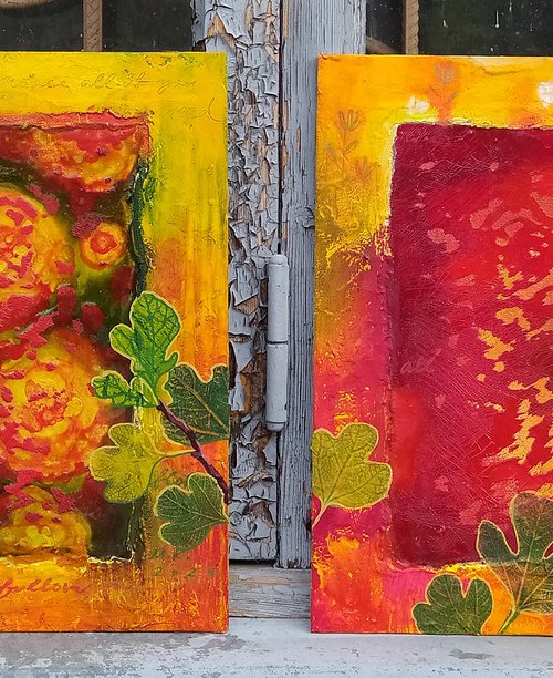 Roses in autumn by Margot Raven