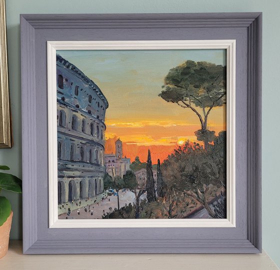 Colosseum sunset, Rome, Italy