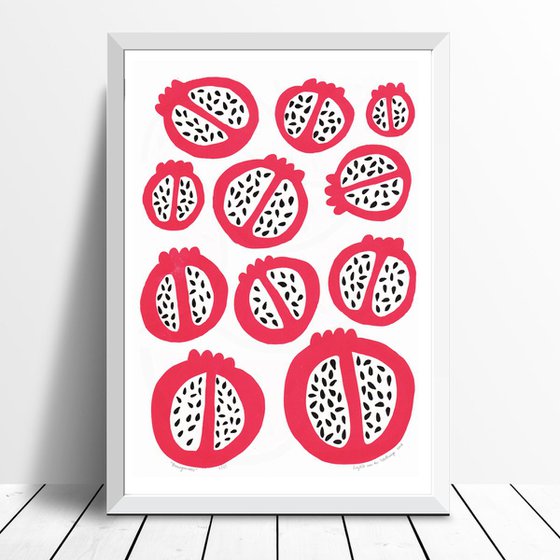 Pomegranates - Framed - FREE UK Delivery