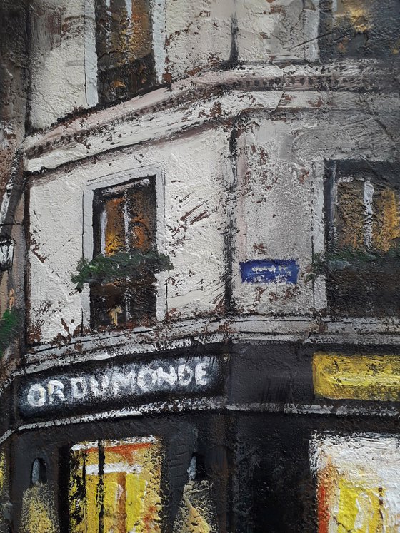 France Cityscape Wall Art Cafe In Paris
