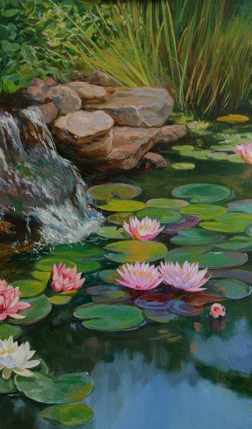 Pond with water lilies by Eduard Panov