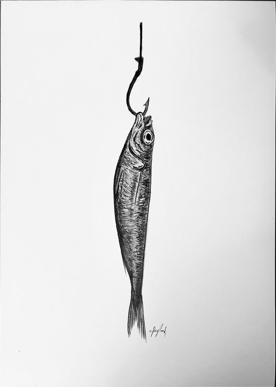 Fish on a hook