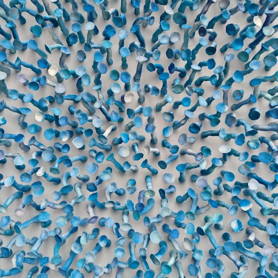 Connection, blue #26 (36"x36")