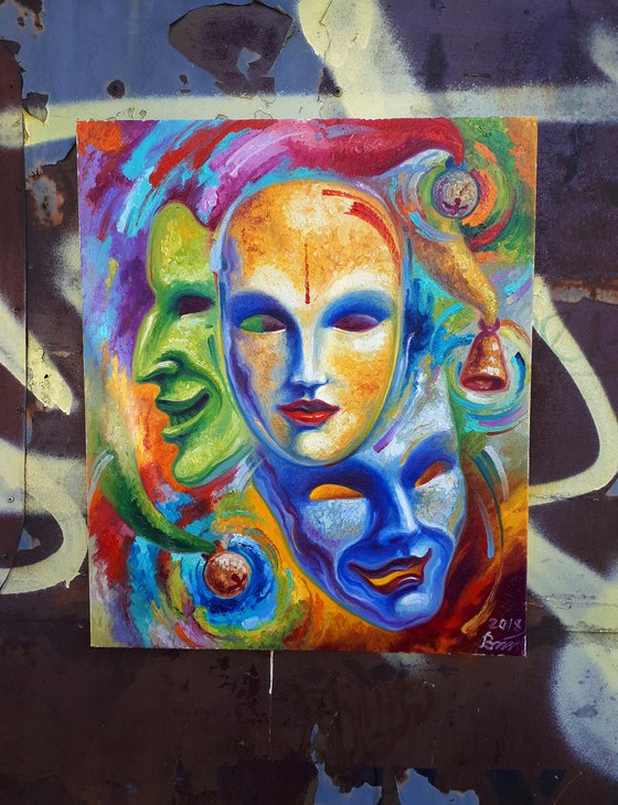 Three masks